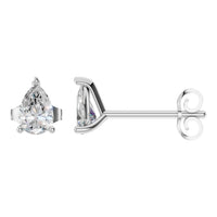 EA-8975 White Gold Earrings SET - Main View