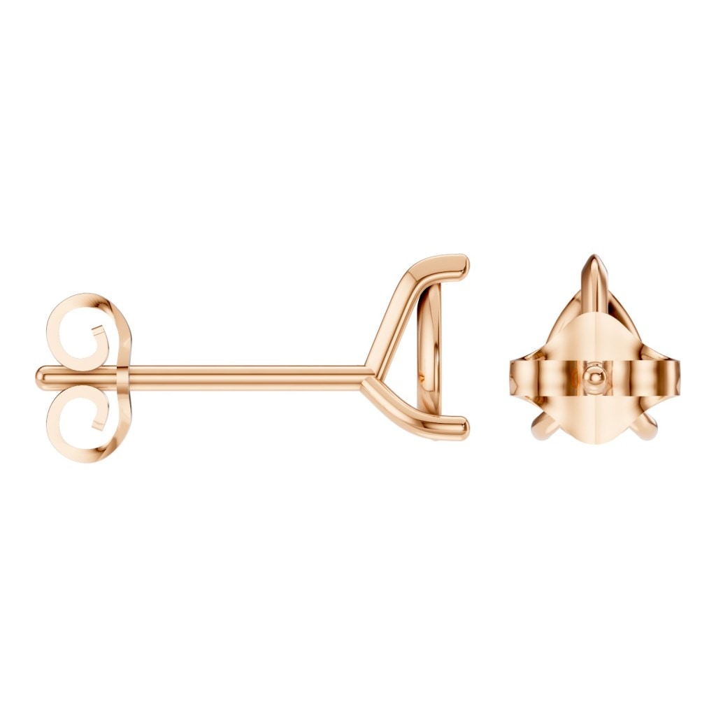 EA-8975 Rose Gold Earrings UNSET - ANGLE