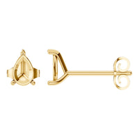 EA-8975 Yellow Gold Earrings UNSET - Main View
