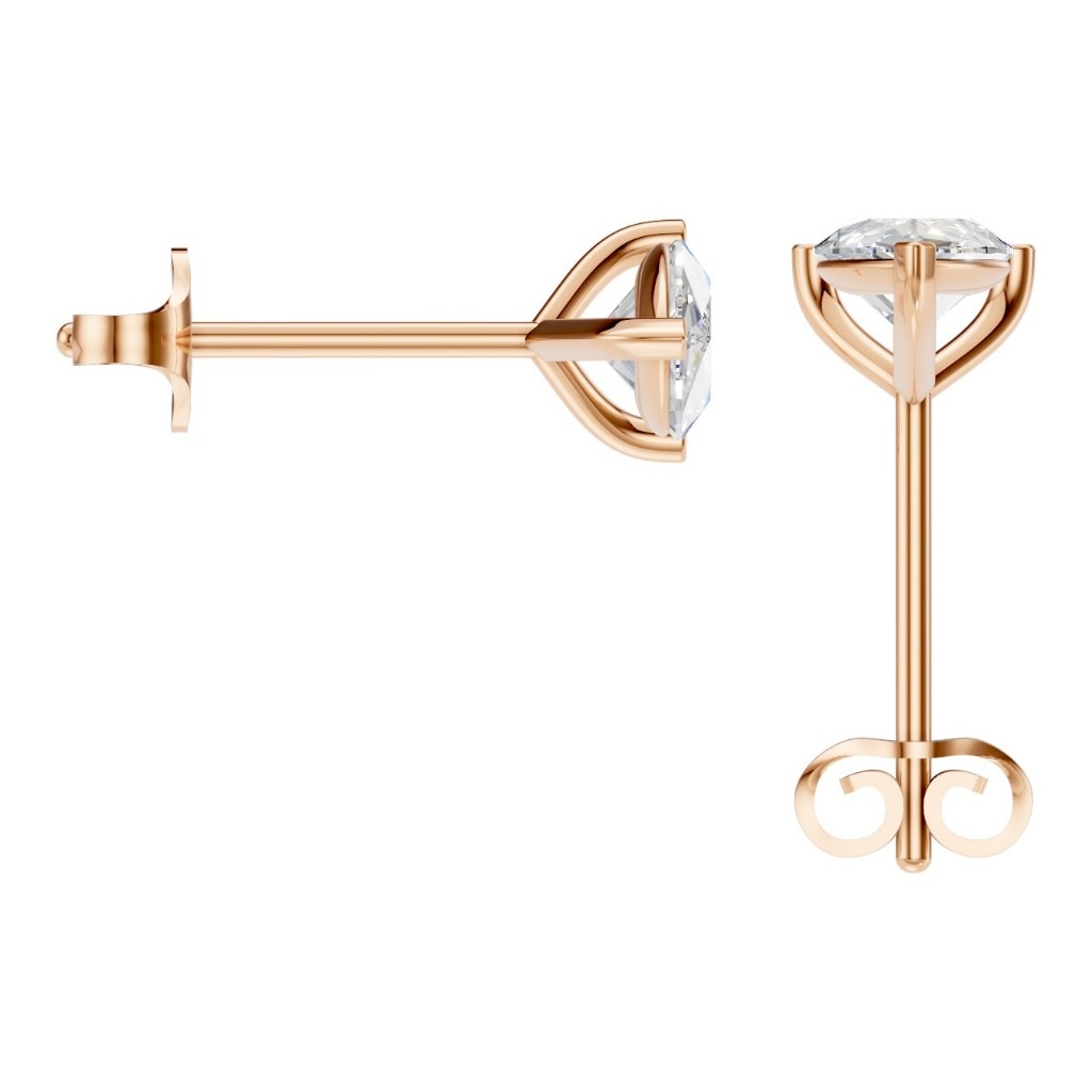 EA-8975 Rose Gold Earrings SET - BACK