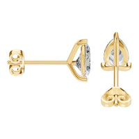 EA-8975 Yellow Gold Earrings SET - Side View