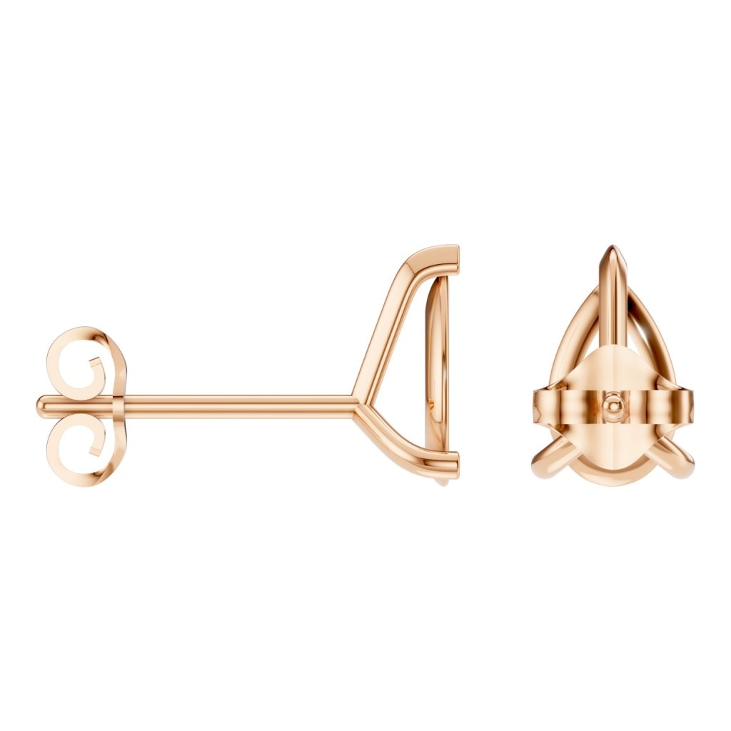 EA-8975 Rose Gold Earrings UNSET - ANGLE