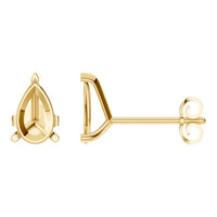 EA-8975 Yellow Gold Earrings UNSET - Main View