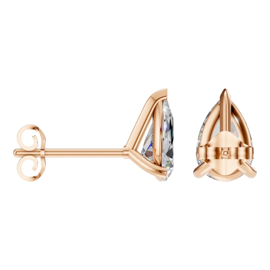 EA-8975 Rose Gold Earrings SET - ANGLE