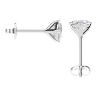 EA-8975 White Gold Earrings SET - BACK