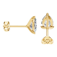 EA-8975 Yellow Gold Earrings SET - Side View