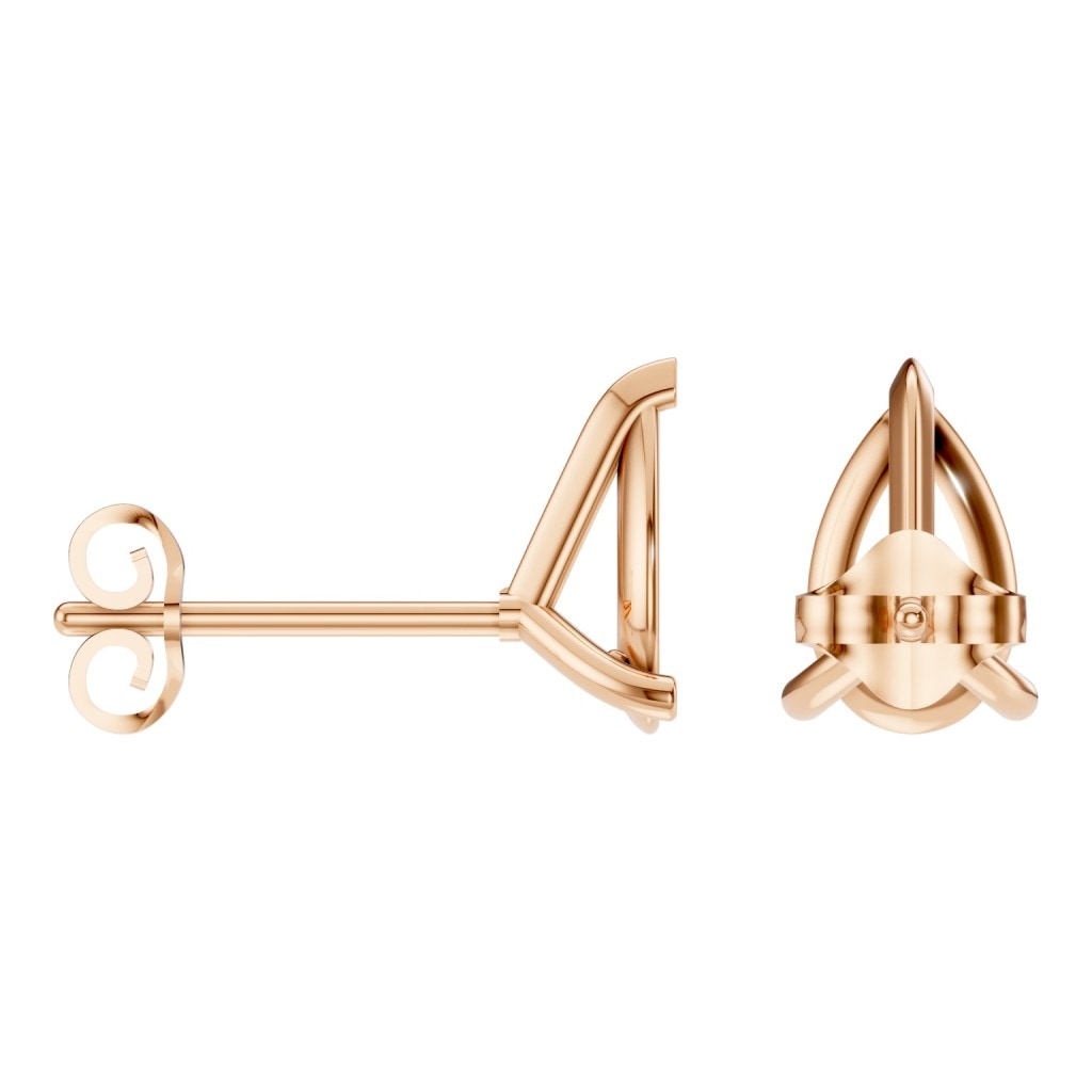 EA-8975 Rose Gold Earrings UNSET - ANGLE