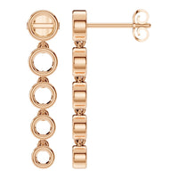 EA-9909 Rose Gold Earrings UNSET - Main View
