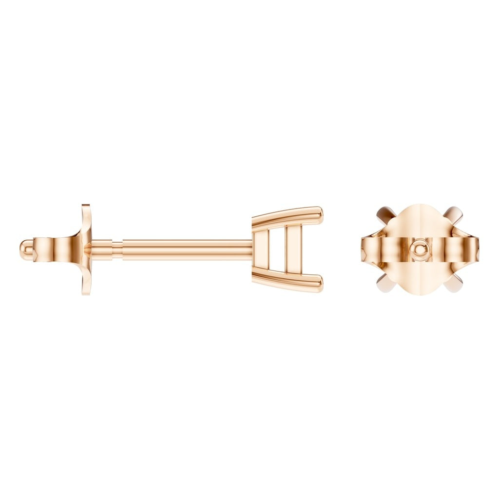 EA-9910 Rose Gold Earrings UNSET - Angle View
