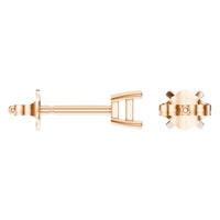 EA-9910 Rose Gold Earrings UNSET - Angle View