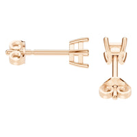 EA-9910 Rose Gold Earrings UNSET - Side View