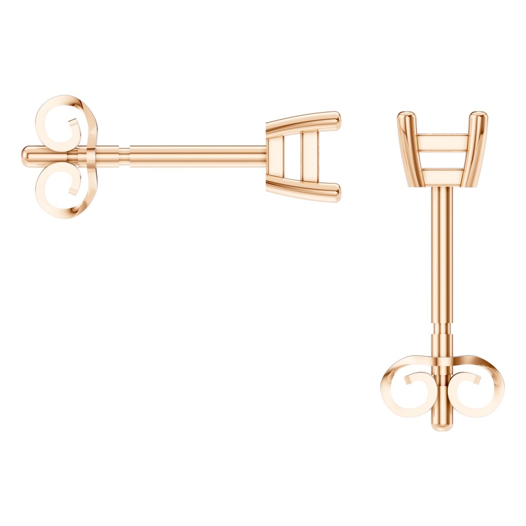 EA-9910 Rose Gold Earrings UNSET - Back View
