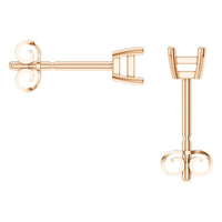 EA-9910 Rose Gold Earrings UNSET - Back View