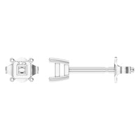 EA-9910 White Gold Earrings UNSET - Main View