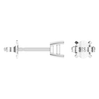 EA-9910 White Gold Earrings UNSET - Angle View