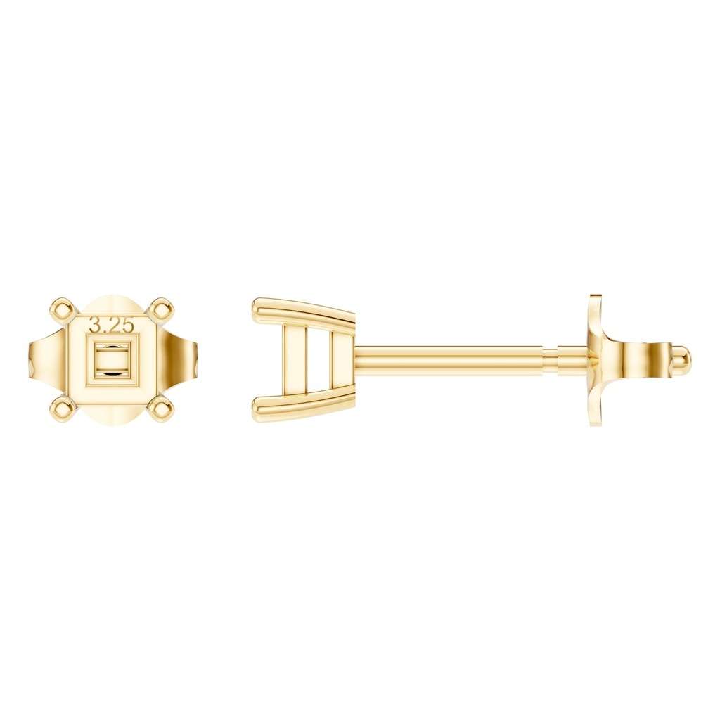 Solitaire Stud Earrings Mounting - Princess 5.5mm - Representative image