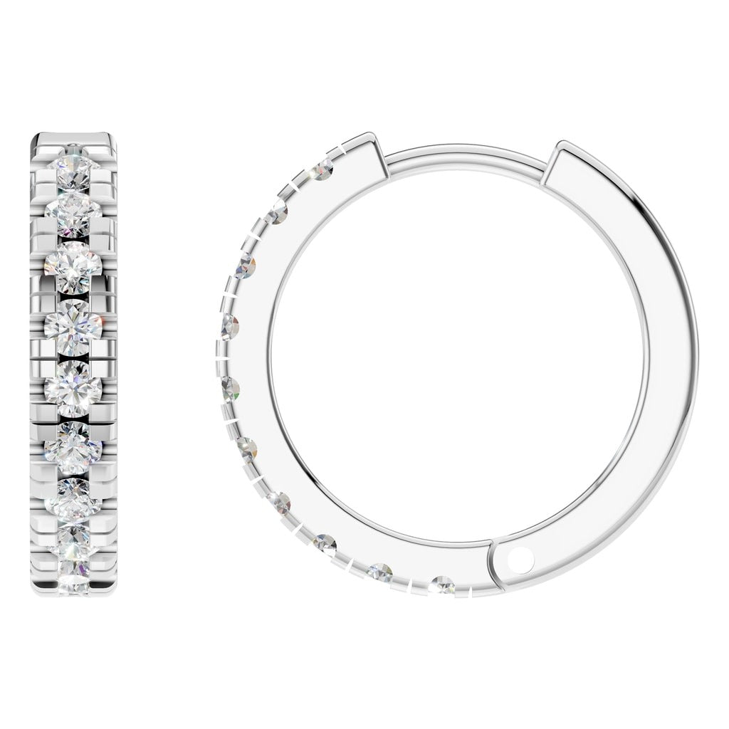 EA-9913 White Gold Earrings SET - Main View