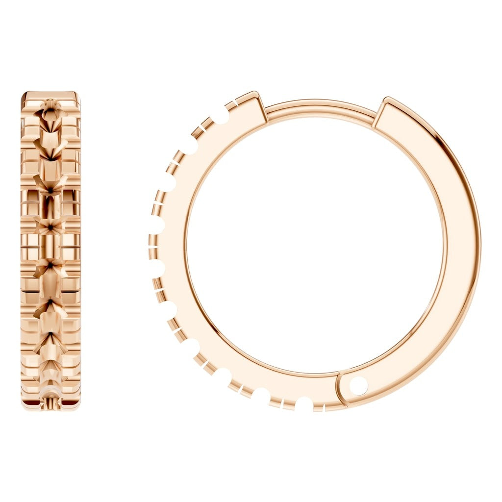 EA-9913 Rose Gold Earrings UNSET - Main View