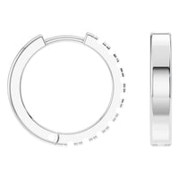 EA-9913 White Gold Earrings UNSET - Angle View