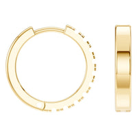 EA-9913 Yellow Gold Earrings UNSET - Angle View