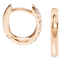 EA-9914 Rose Gold Earrings SET - Side View