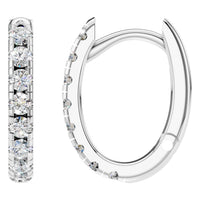 EA-9914 White Gold Earrings SET - Main View