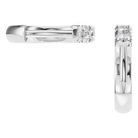 EA-9914 White Gold Earrings SET - Back View