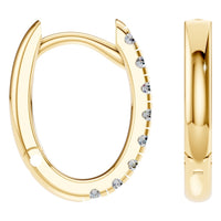 EA-9914 Yellow Gold Earrings SET - Angle View