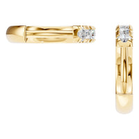 EA-9914 Yellow Gold Earrings SET - Back View