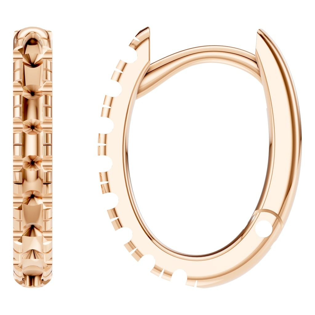 EA-9914 Rose Gold Earrings UNSET - Main View