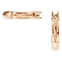 EA-9914 Rose Gold Earrings UNSET - Back View