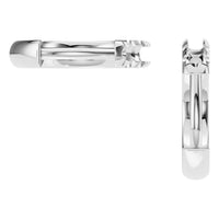 EA-9914 White Gold Earrings UNSET - Back View