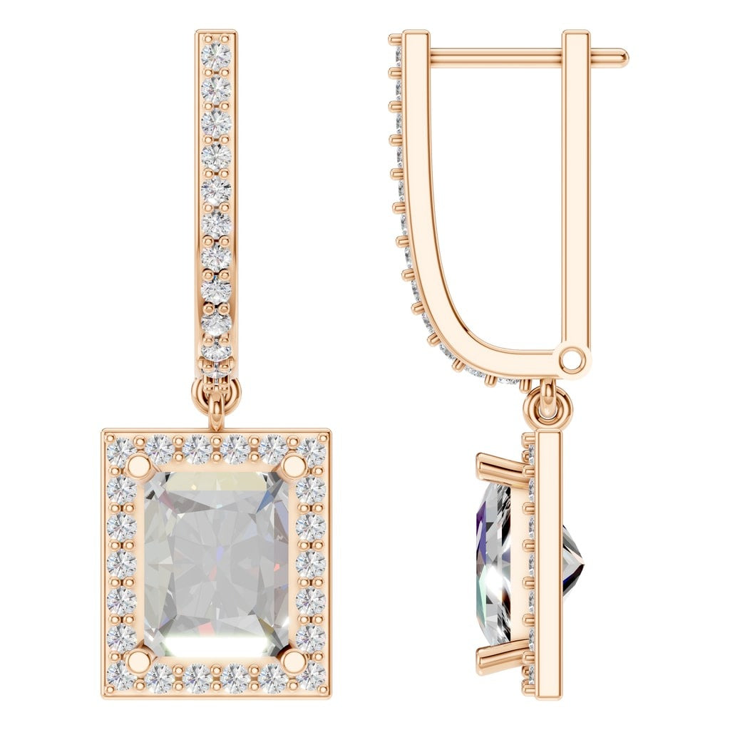 EA-9915 Rose Gold Earrings SET - Main View