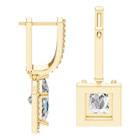 EA-9915 Yellow Gold Earrings SET - Side View