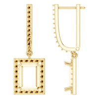 EA-9915 Yellow Gold Earrings UNSET - Main View