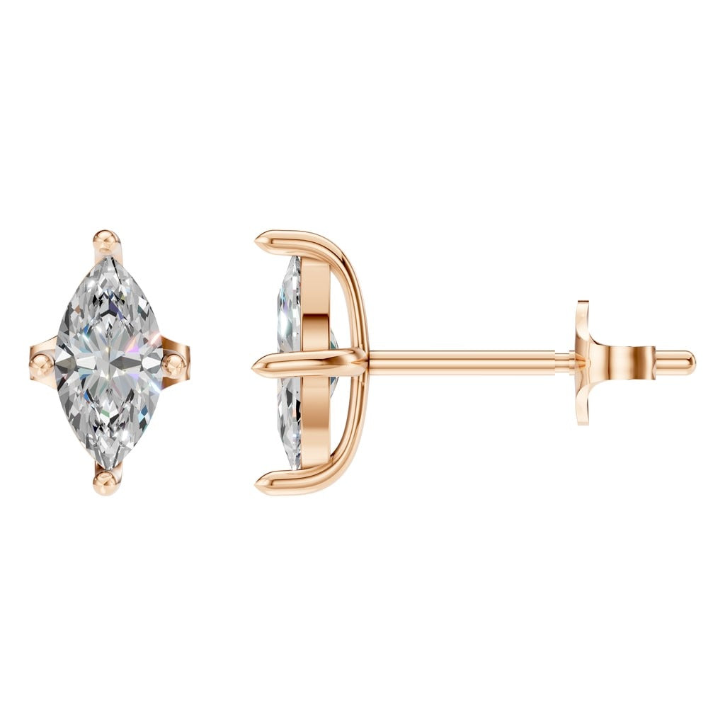 EA-9917 Rose Gold Earrings SET - Main View