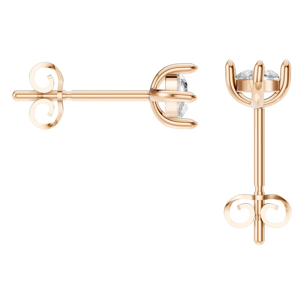 EA-9917 Rose Gold Earrings SET - Back View