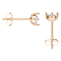 EA-9917 Rose Gold Earrings SET - Back View