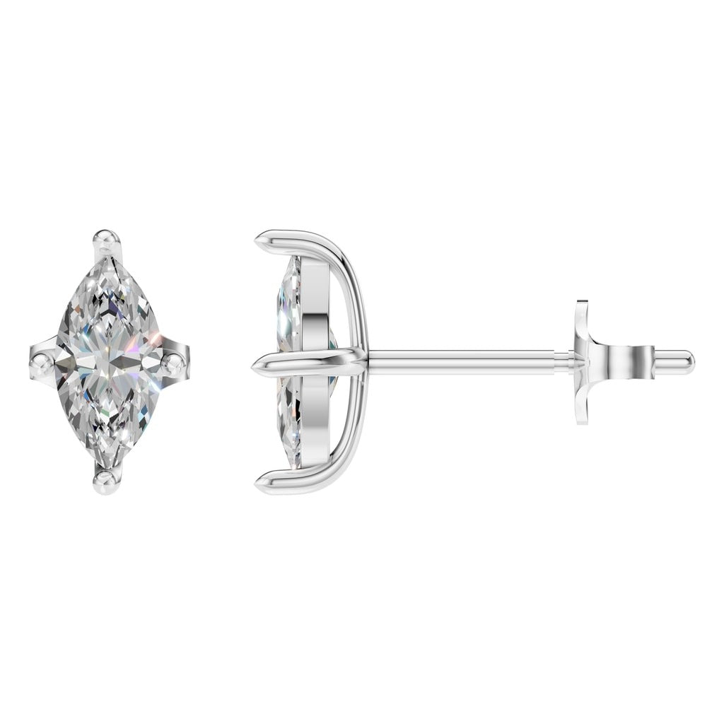 EA-9917 White Gold Earrings SET - Main View