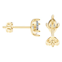 EA-9917 Yellow Gold Earrings SET - Side View