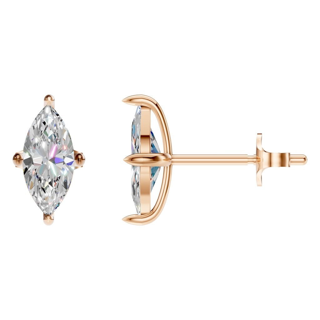 EA-9917 Rose Gold Earrings SET - Main View