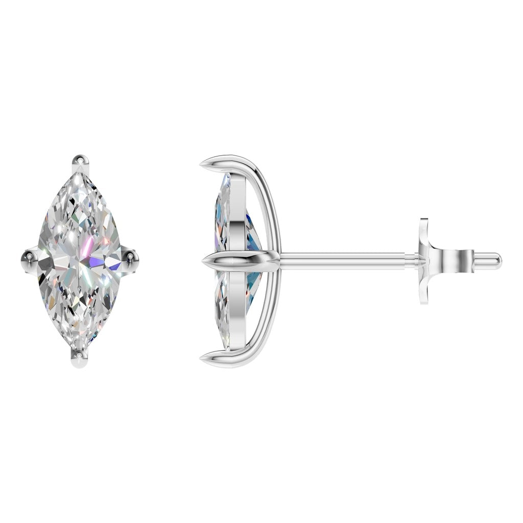 EA-9917 White Gold Earrings SET - Main View