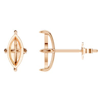 EA-9917 Rose Gold Earrings UNSET - Main View