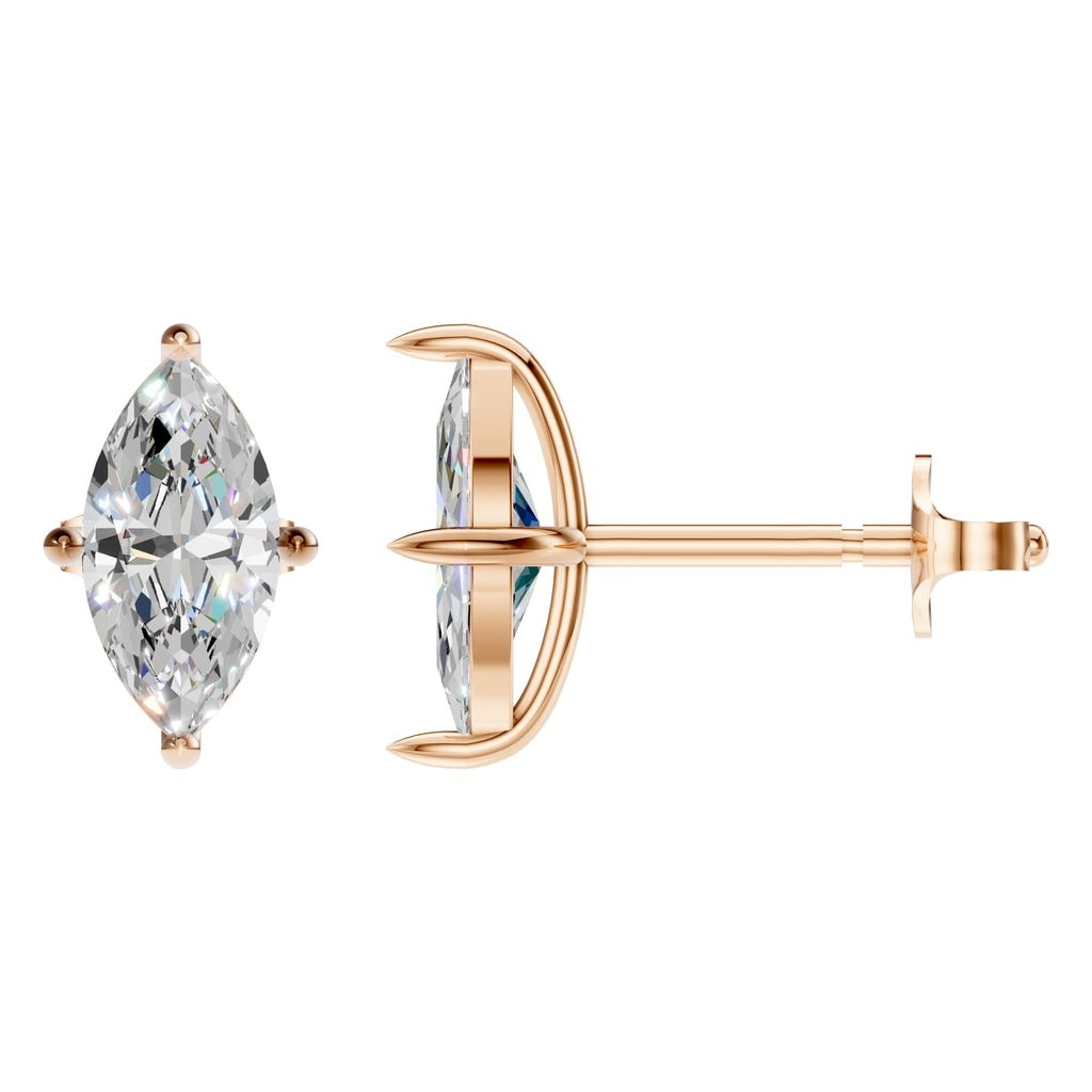 EA-9917 Rose Gold Earrings SET - Main View