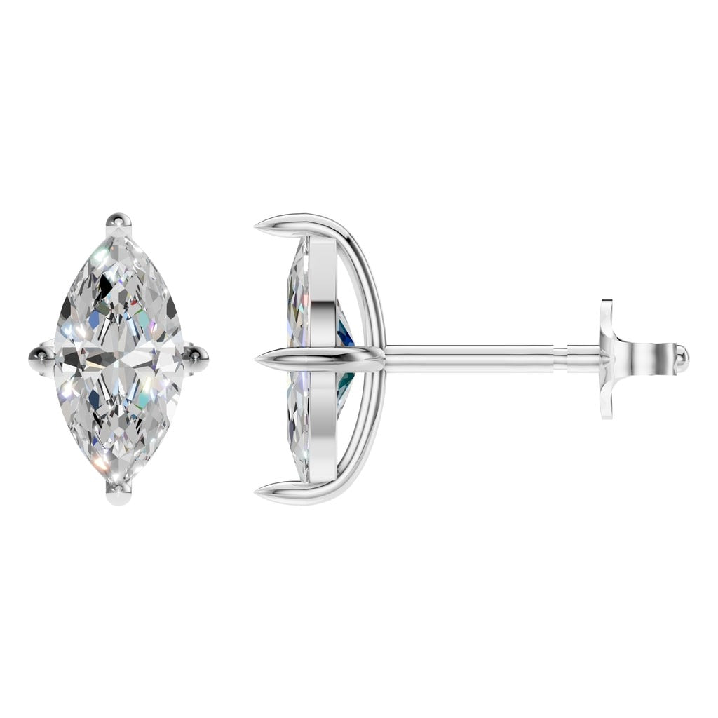 EA-9917 White Gold Earrings SET - Main View