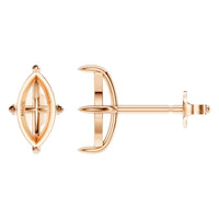 EA-9917 Rose Gold Earrings UNSET - Main View