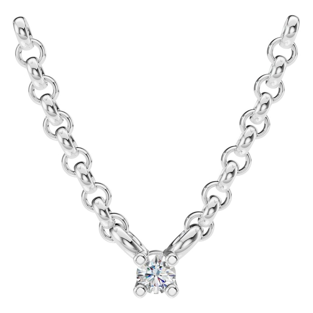 NE-1052 White Gold Necklace SET - Main View