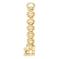 NE-1052 Yellow Gold Necklace SET - Side View