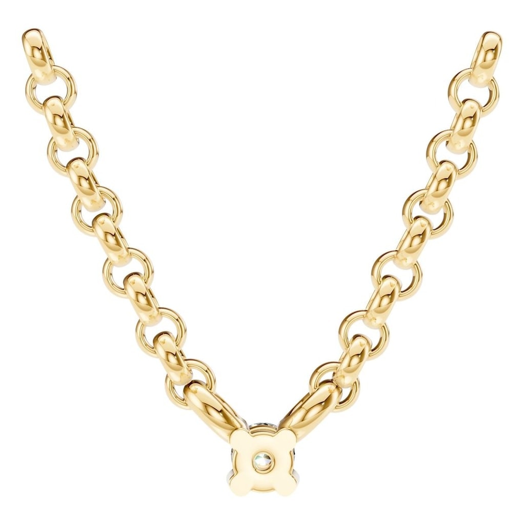 NE-1052 Yellow Gold Necklace SET - BACK