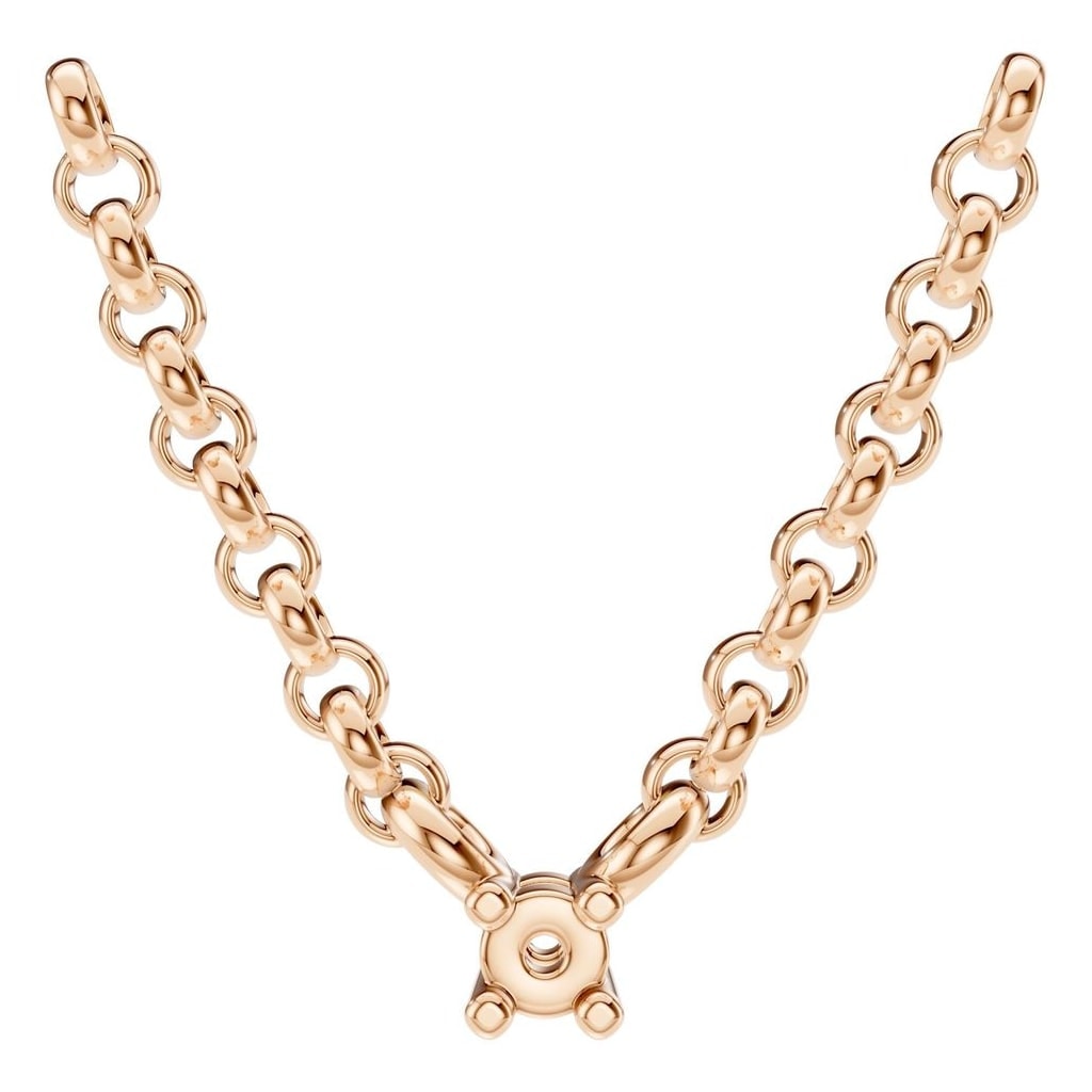 NE-1052 Rose Gold Necklace UNSET - Main View